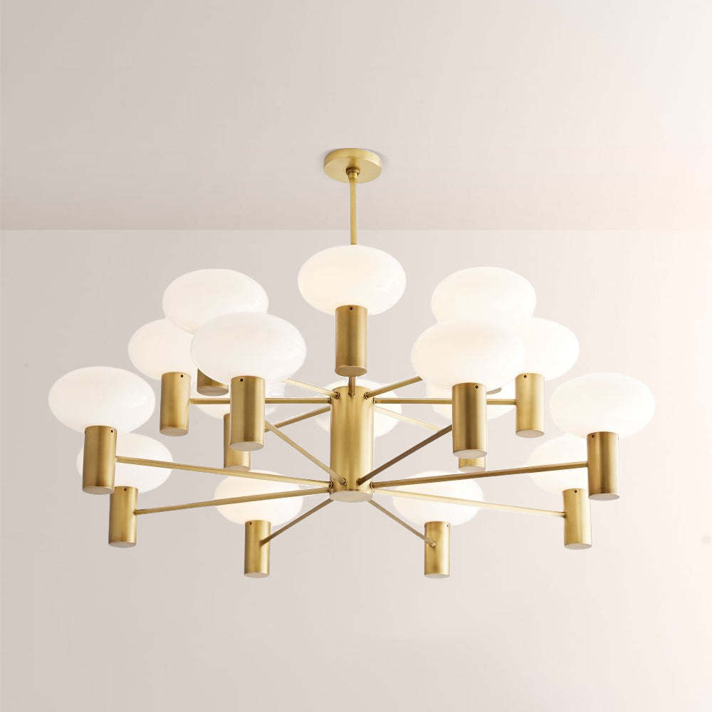 Broad Two-Layer Round Chandelier-Fullstarlighting
