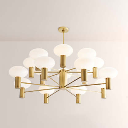 Broad Two-Layer Round Chandelier-Fullstarlighting