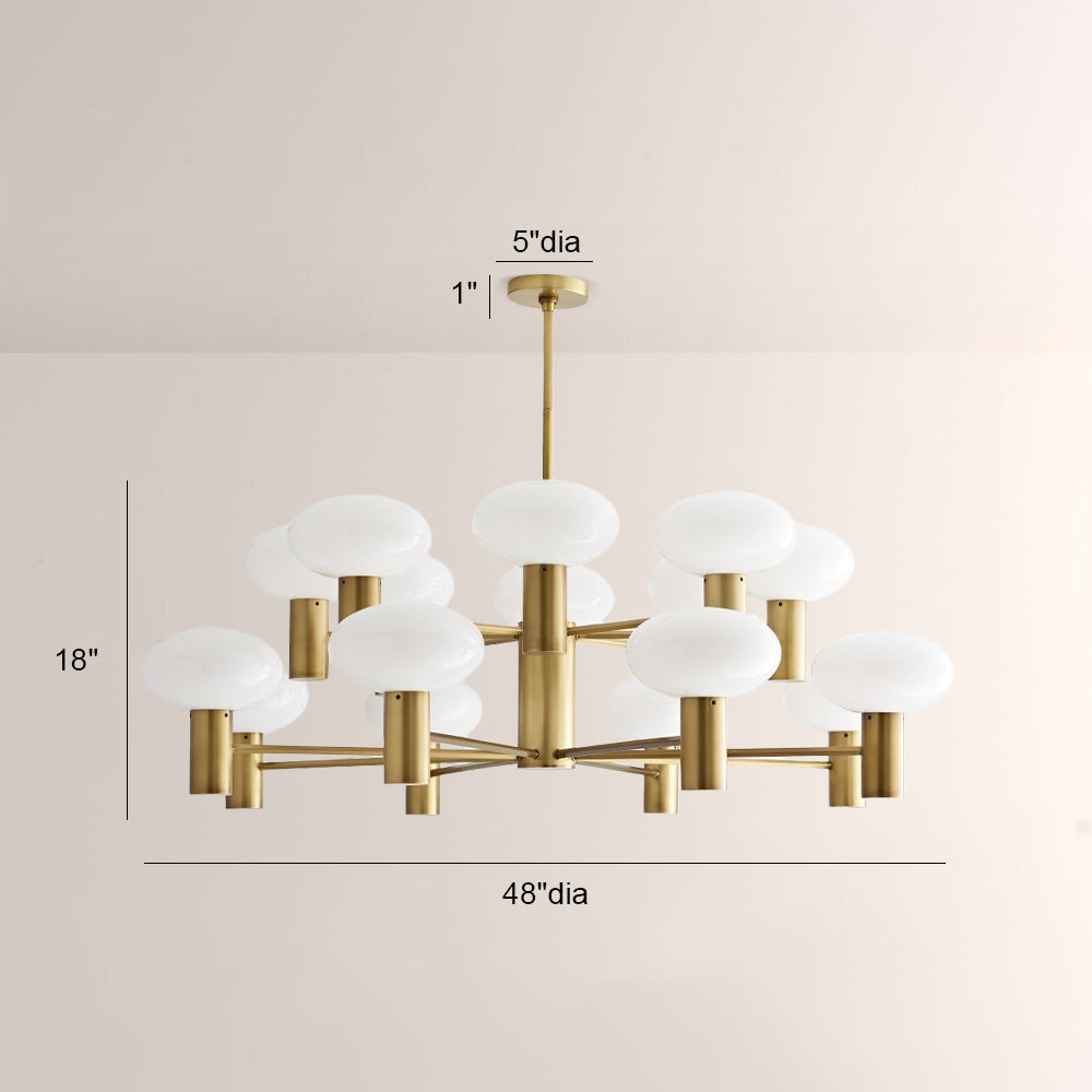 Broad Two-Layer Round Chandelier-Fullstarlighting