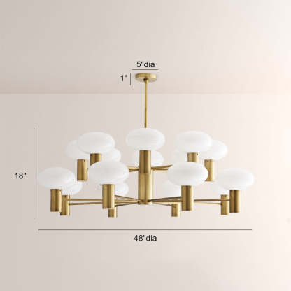 Broad Two-Layer Round Chandelier-Fullstarlighting