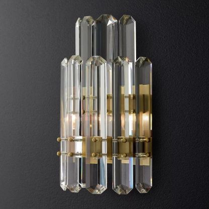 Brous Prism 2-Tier Wall Sconce-Fullstarlighting