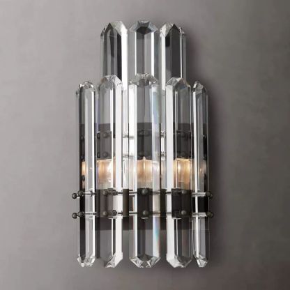 Brous Prism 2-Tier Wall Sconce-Fullstarlighting