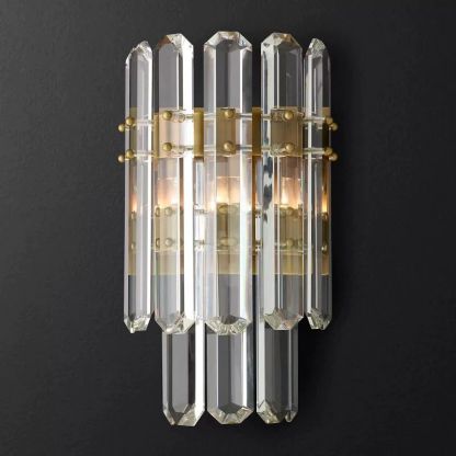 Brous Prism 2-Tier Wall Sconce-Fullstarlighting