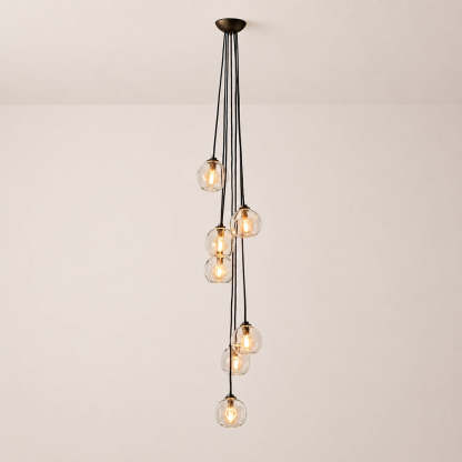 Bubora Clear Glass Cascade Pendant