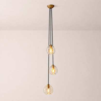 Bubora Clear Glass Cascade Pendant