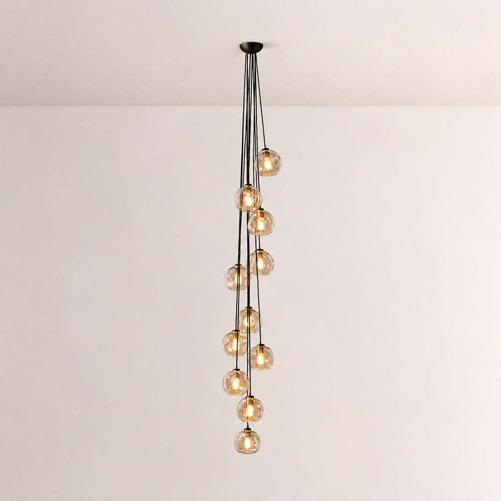 Bubora Clear Glass Cascade Pendant