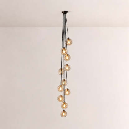 Bubora Clear Glass Cascade Pendant