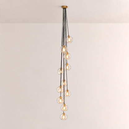 Bubora Clear Glass Cascade Pendant