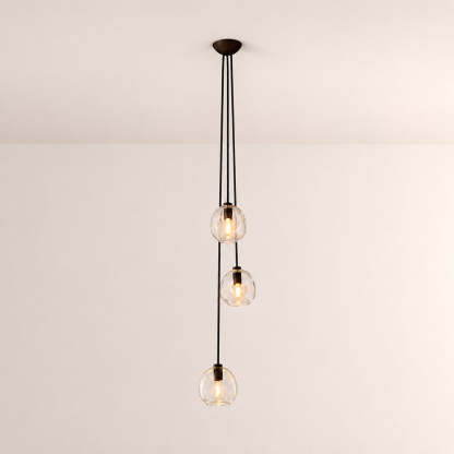 Bubora Clear Glass Cascade Pendant