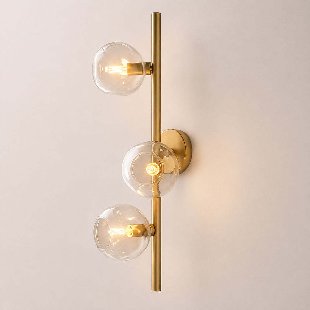 Bubora Clear Glass Cascade Sconce