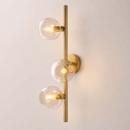Bubora Clear Glass Cascade Sconce