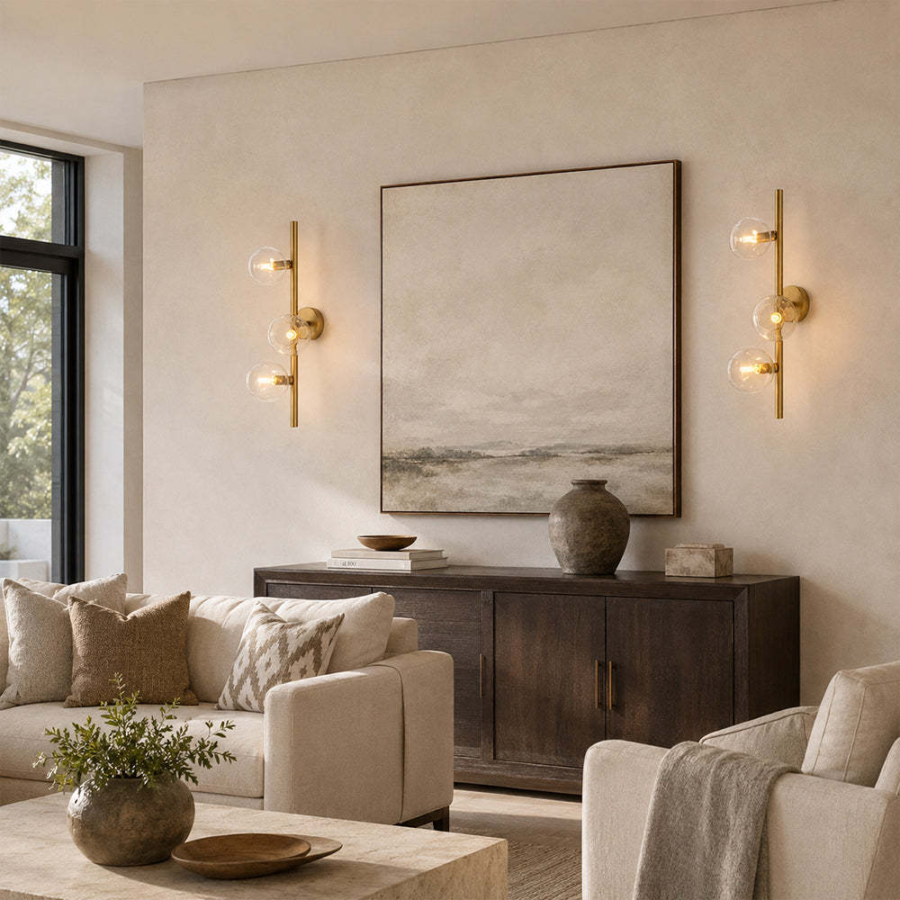 Bubora Clear Glass Cascade Sconce