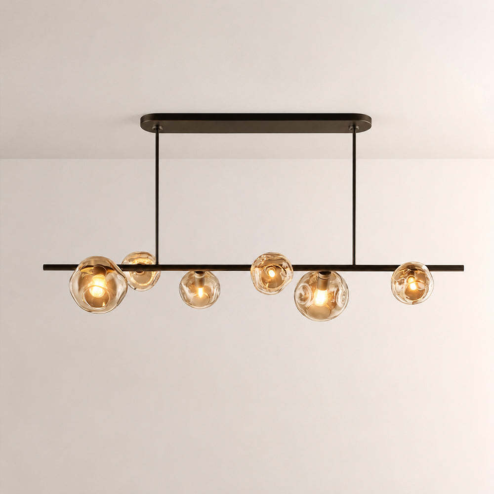Bubora Clear Glass Linear Chandelier