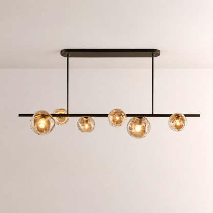 Bubora Clear Glass Linear Chandelier