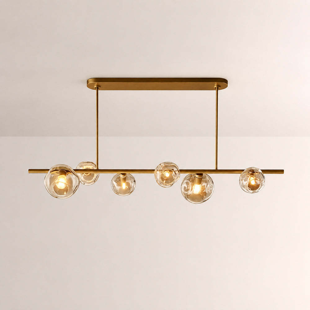 Bubora Clear Glass Linear Chandelier