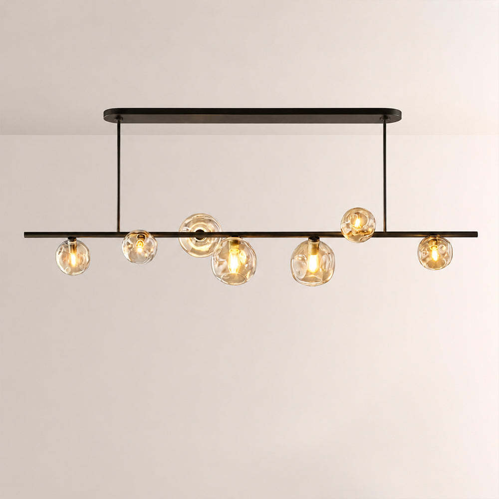 Bubora Clear Glass Linear Chandelier