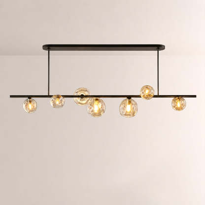 Bubora Clear Glass Linear Chandelier