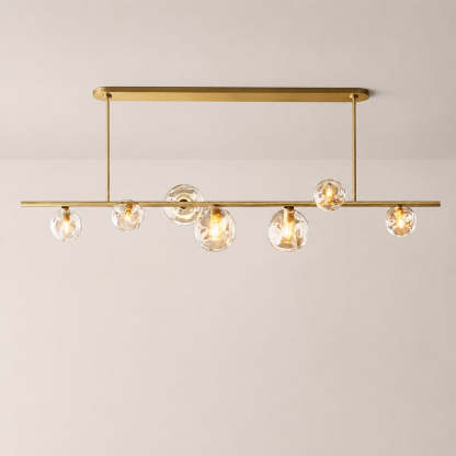 Bubora Clear Glass Linear Chandelier