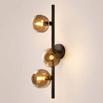 Bubora Smoke Glass Cascade Sconce