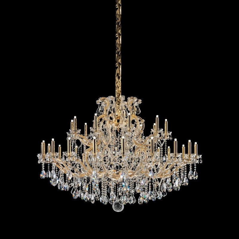 Classical Maria Theresa 15-60 Light Crystal Glass Chandelier-Fullstarlighting