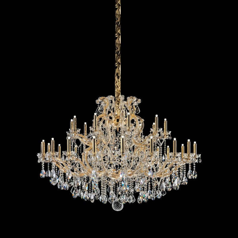 Classical Maria Theresa 15-60 Light Crystal Glass Chandelier-Fullstarlighting