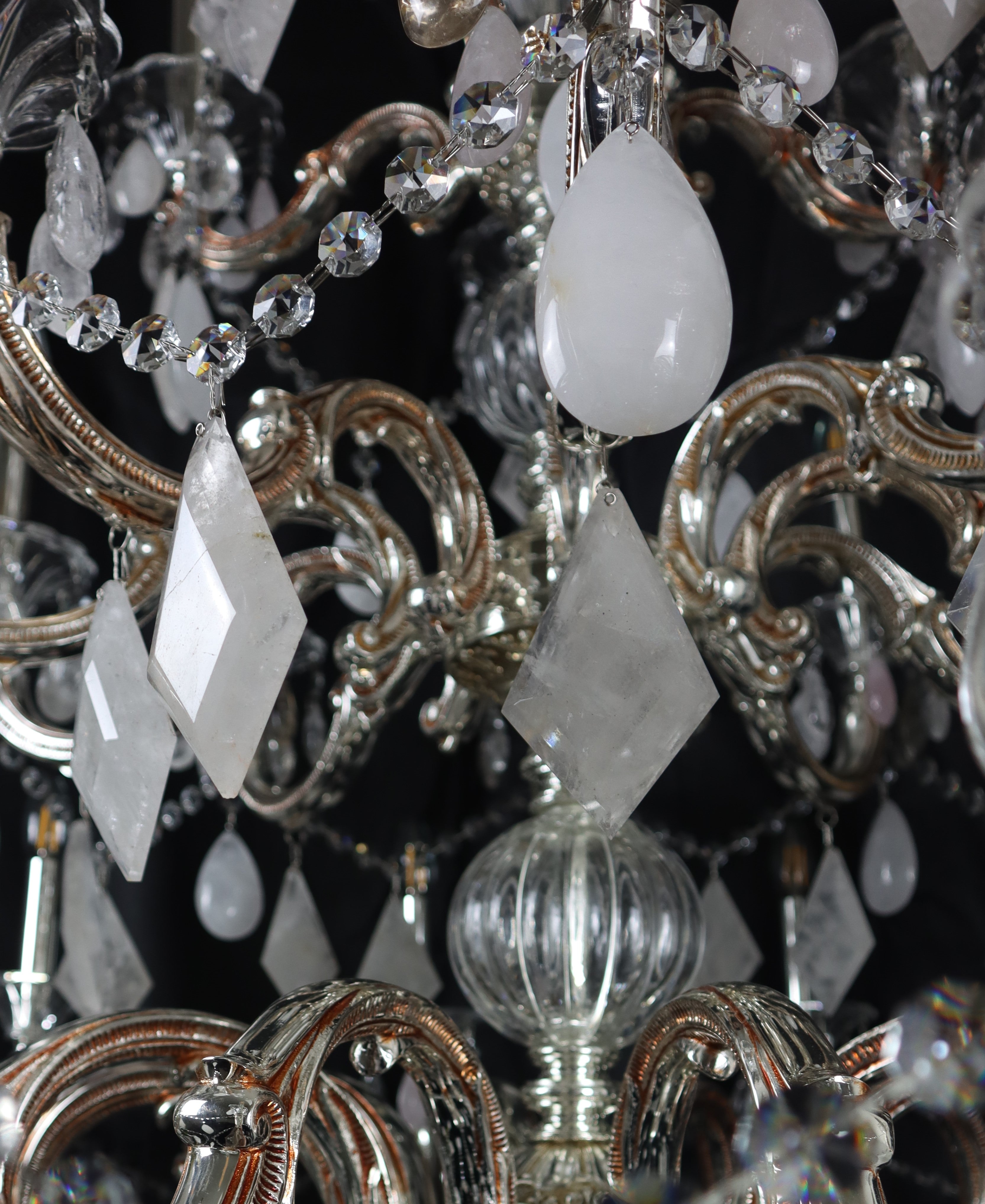 Classical 30 Light Pure Rock Crystal Chandelier-Fullstarlighting