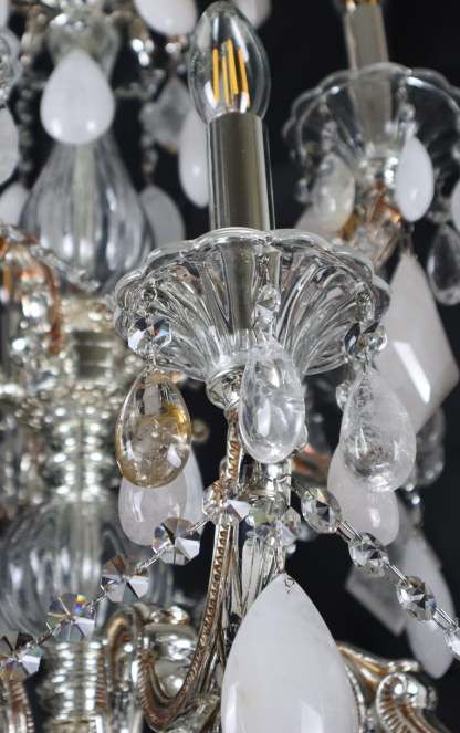 Classical 30 Light Pure Rock Crystal Chandelier-Fullstarlighting