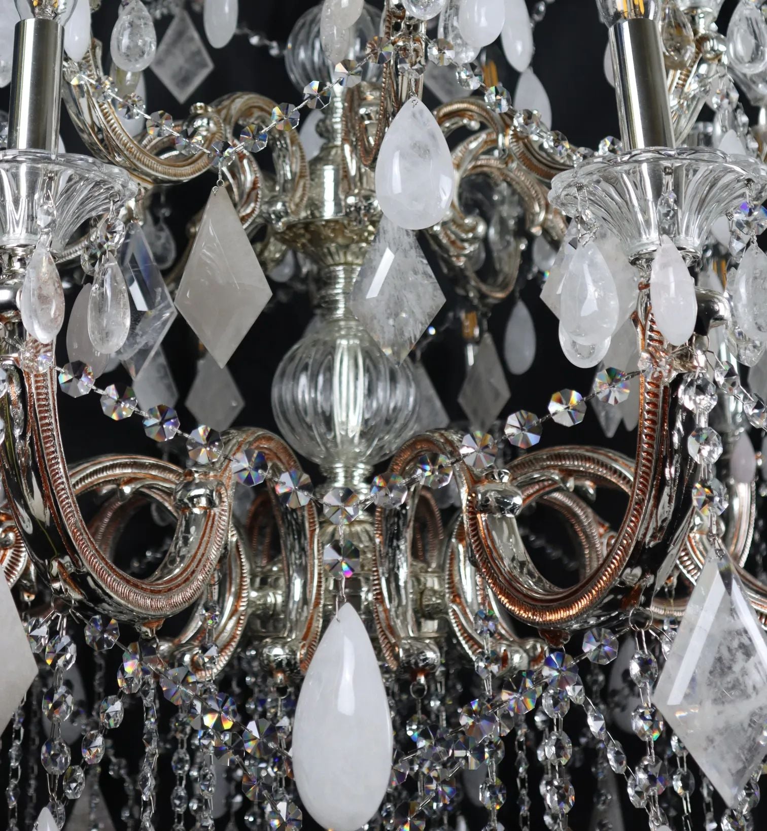 Classical 30 Light Pure Rock Crystal Chandelier-Fullstarlighting