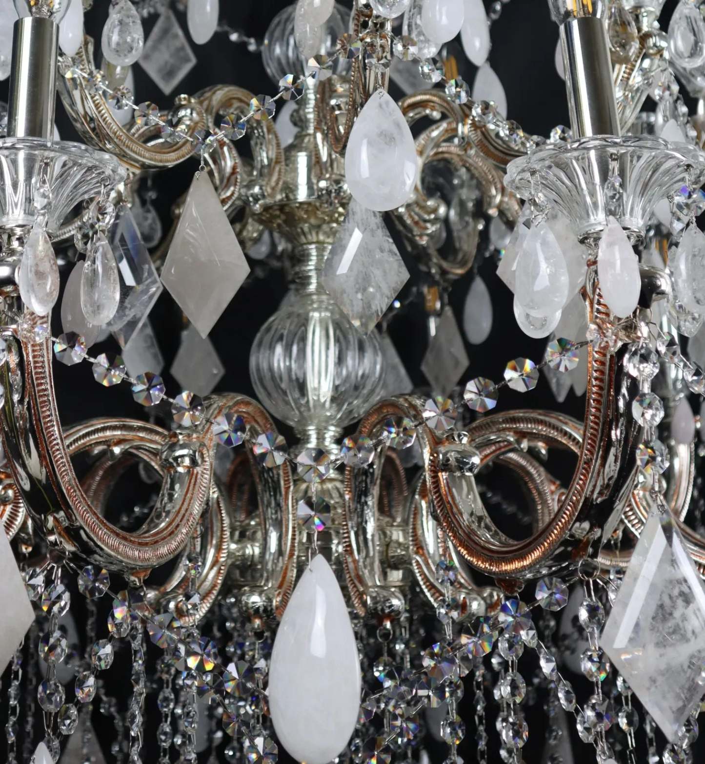 Classical 30 Light Pure Rock Crystal Chandelier-Fullstarlighting