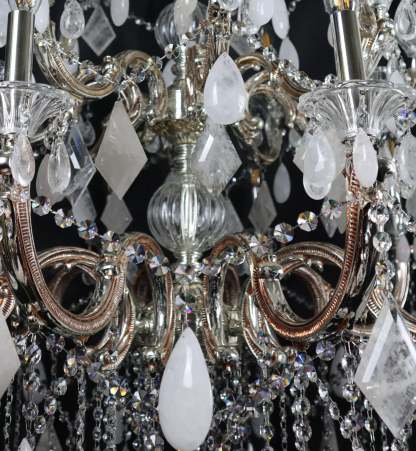 Classical 30 Light Pure Rock Crystal Chandelier-Fullstarlighting