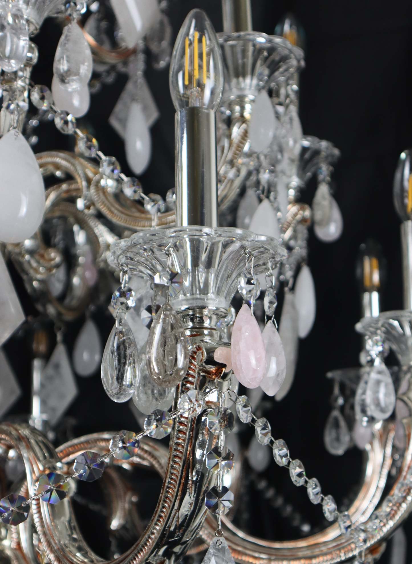 Classical 30 Light Pure Rock Crystal Chandelier-Fullstarlighting