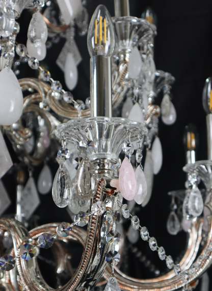 Classical 30 Light Pure Rock Crystal Chandelier-Fullstarlighting