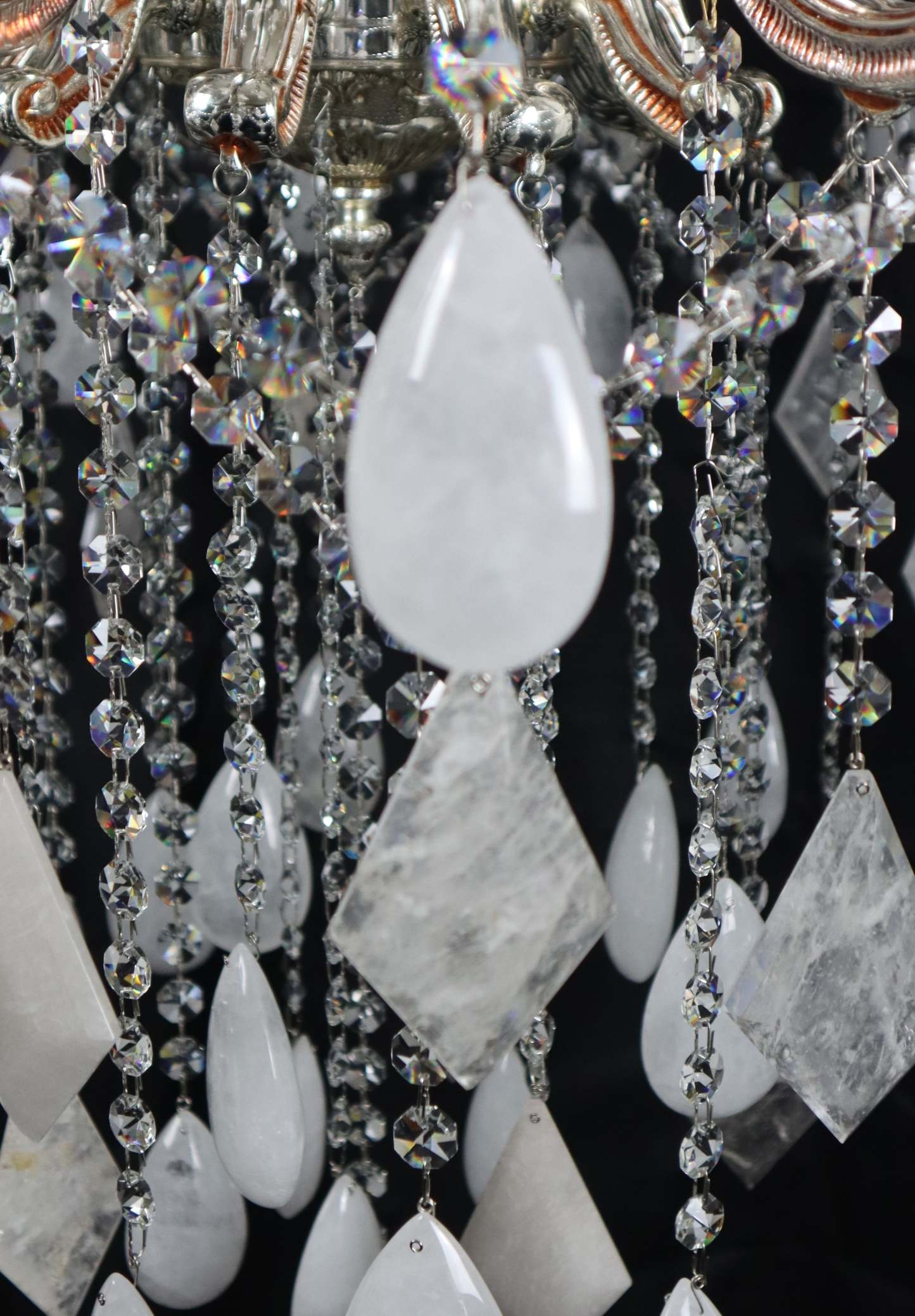 Classical 30 Light Pure Rock Crystal Chandelier-Fullstarlighting
