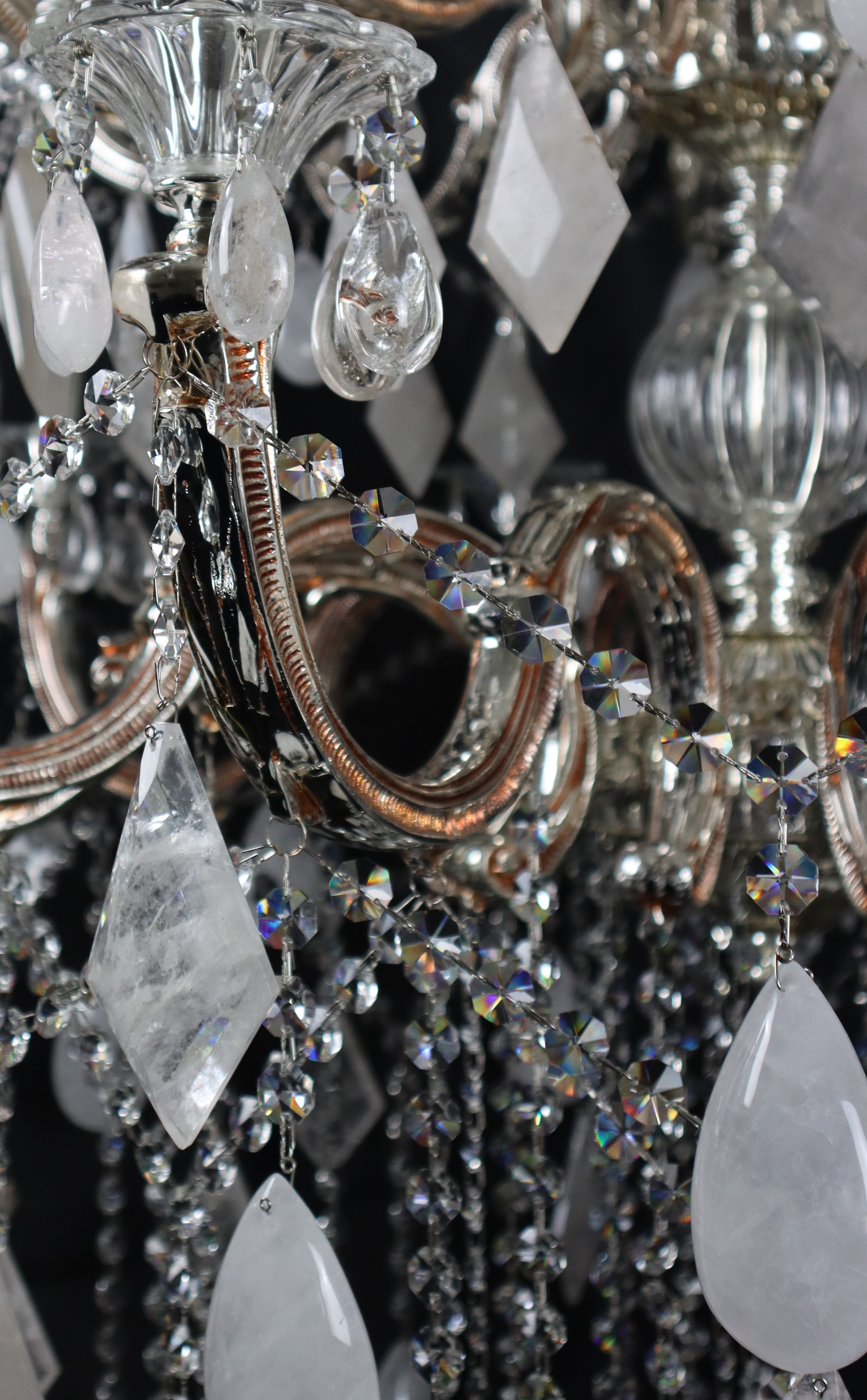 Classical 30 Light Pure Rock Crystal Chandelier-Fullstarlighting