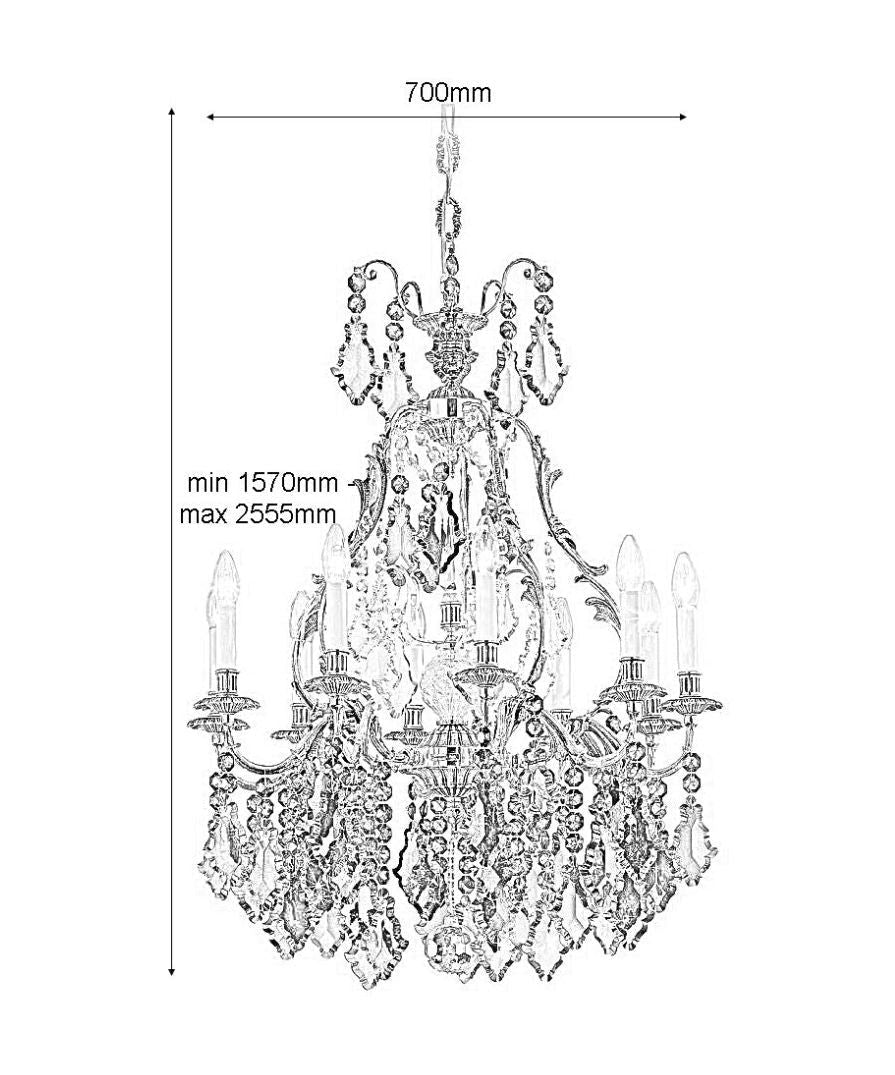Classical Belgravia Crystal Chandelier-Fullstarlighting