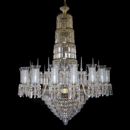 Classical Lances 32 Light Crystal Glass Chandelier-Fullstarlighting