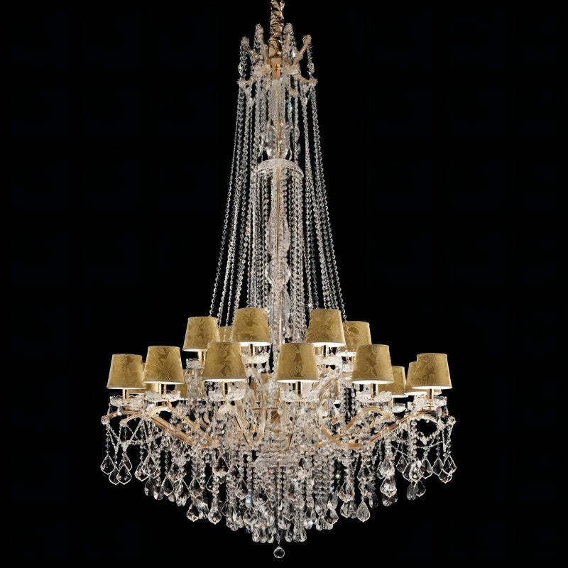 Classical Maria Theresa 18 Light Crystal Glass Chandelier-Fullstarlighting