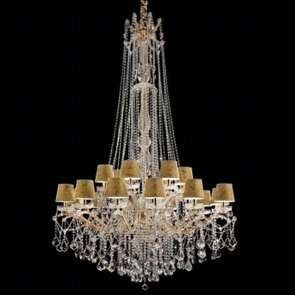 Classical Maria Theresa 18 Light Crystal Glass Chandelier-Fullstarlighting