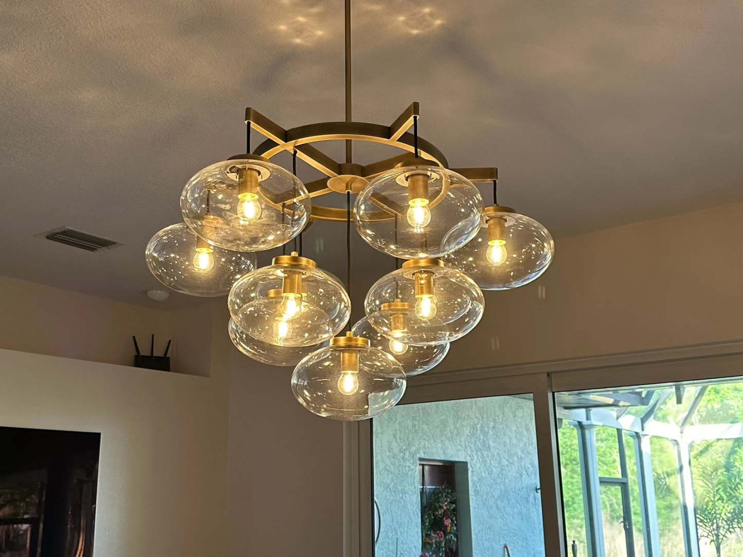 Cabrette Round Chandelier 36"