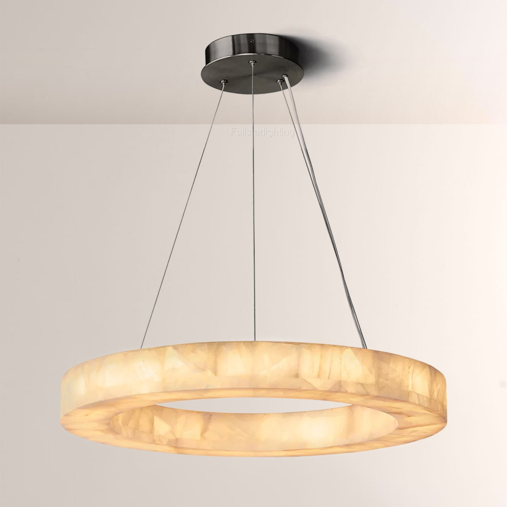 Erater Calcite Round Chandelier 31"40"60"-Fullstarlighting
