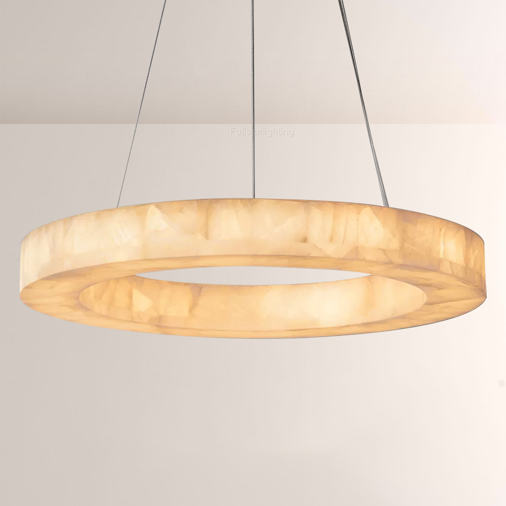 Erater Calcite Round Chandelier 31"40"60"