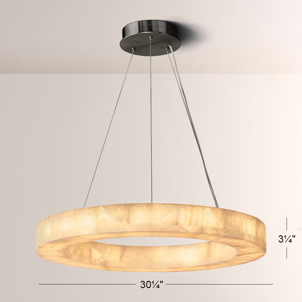 Erater Calcite Round Chandelier 31"40"60"-Fullstarlighting
