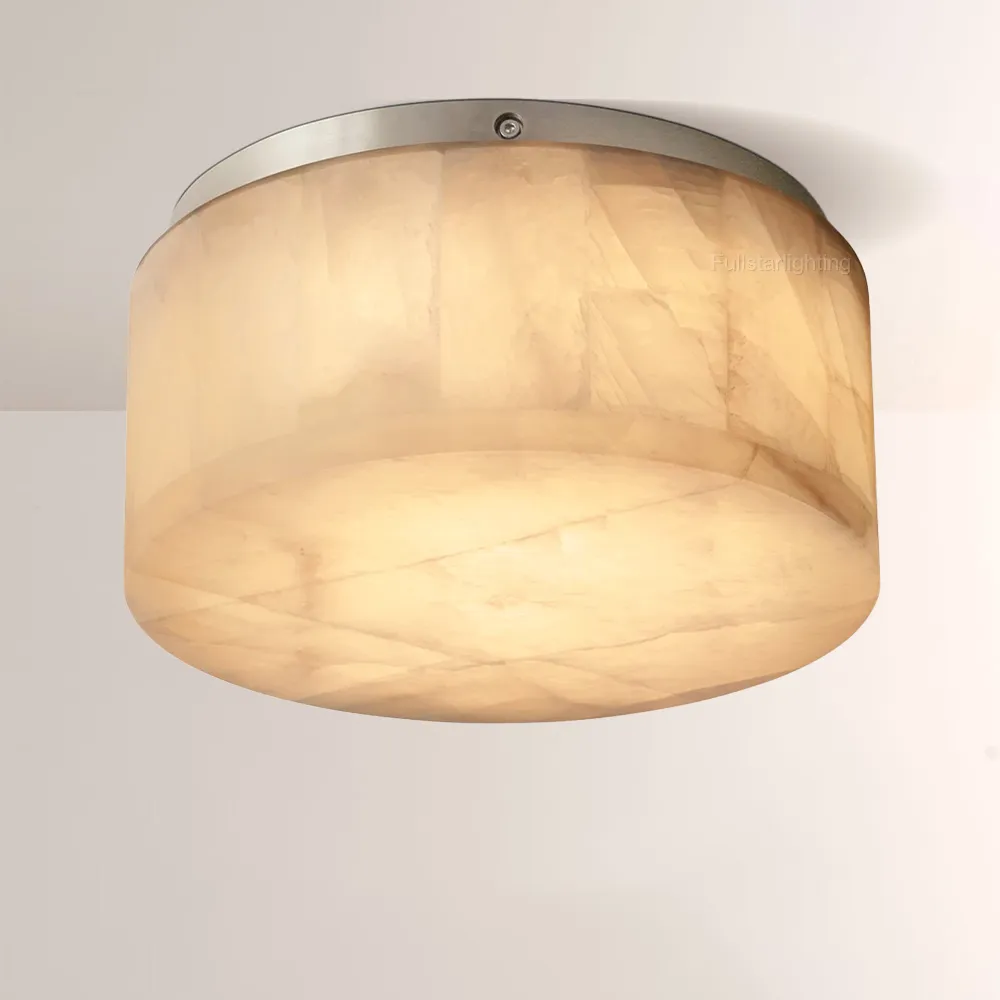 Erater Calcite Round Flushmount 6"10"14"