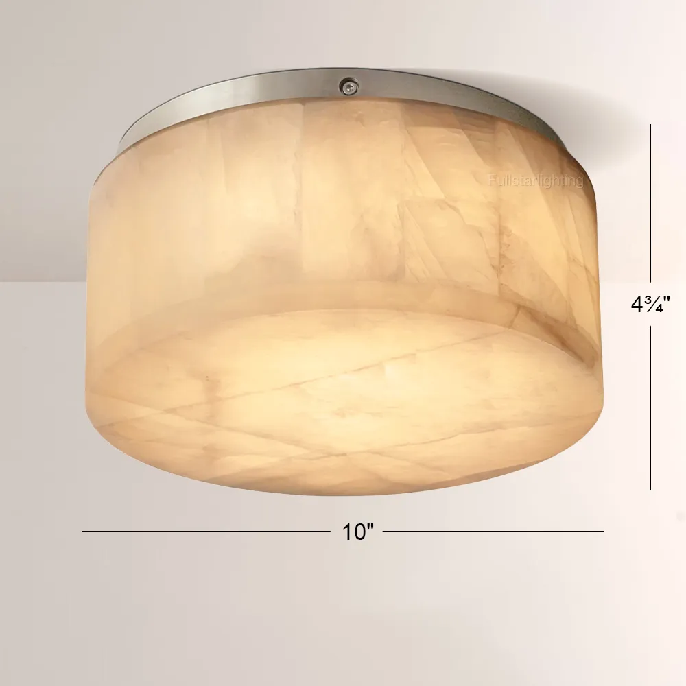 Erater Calcite Round Flushmount 6"10"14"-Fullstarlighting