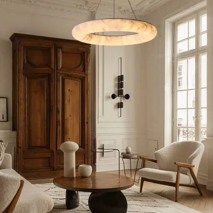 Rivarl Lisse Round Chandelier 31″-Fullstarlighting