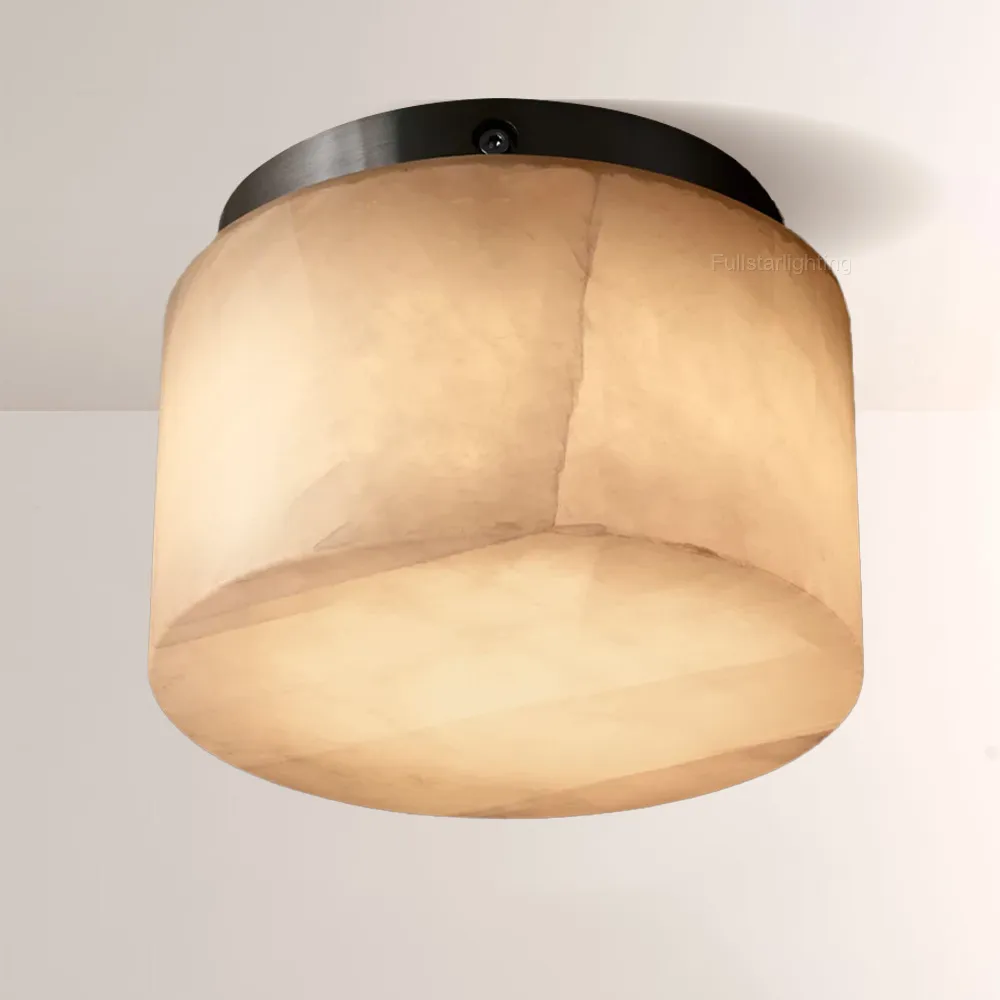 Erater Calcite Round Flushmount 6"10"14"