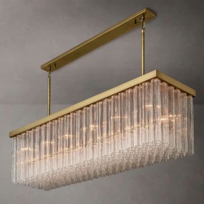 Calion Rectangular Chandelier 73”-Fullstarlighting