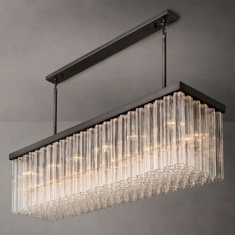 Calion Rectangular Chandelier 73”-Fullstarlighting