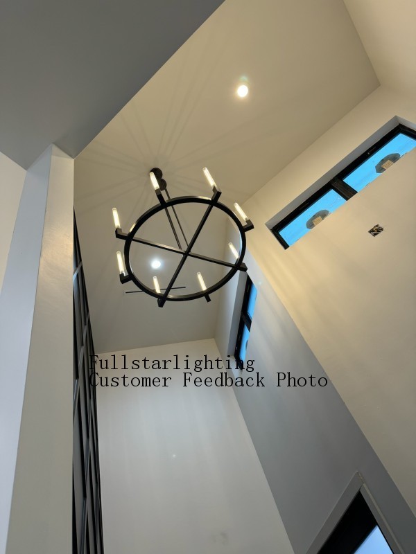 Cannele Glass Round Chandelier 36''