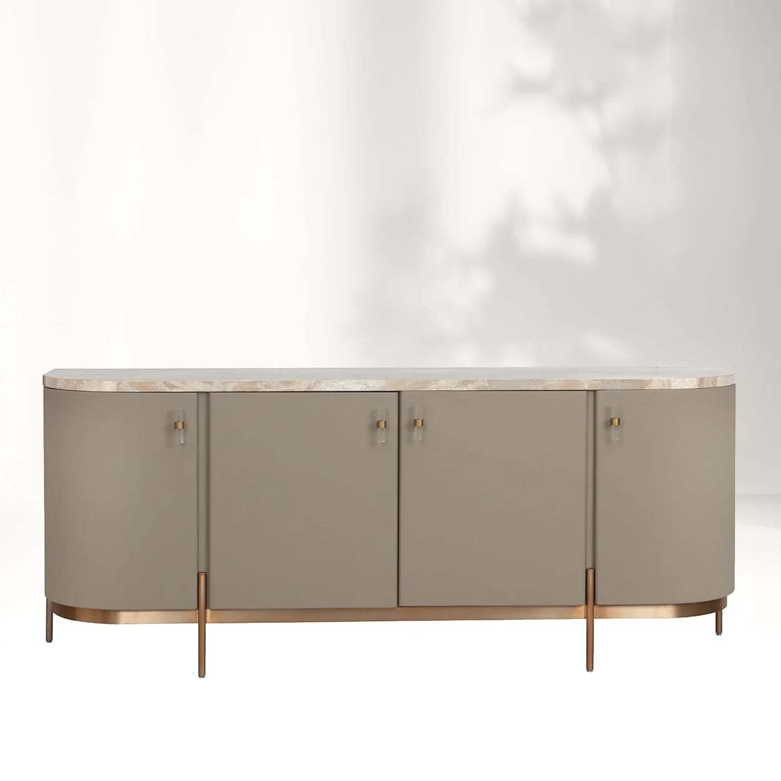 Canodi Sideboard – Marble Top Gold Base Sideboard for Dining Room & Living Room